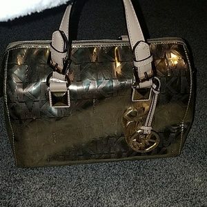 SOLD!!Michael kors Gold handbag authentic
